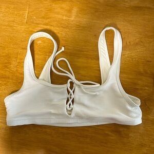 Onia Erin Swim Top Bikini M White